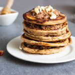 Banane Haferflocken Pancakes